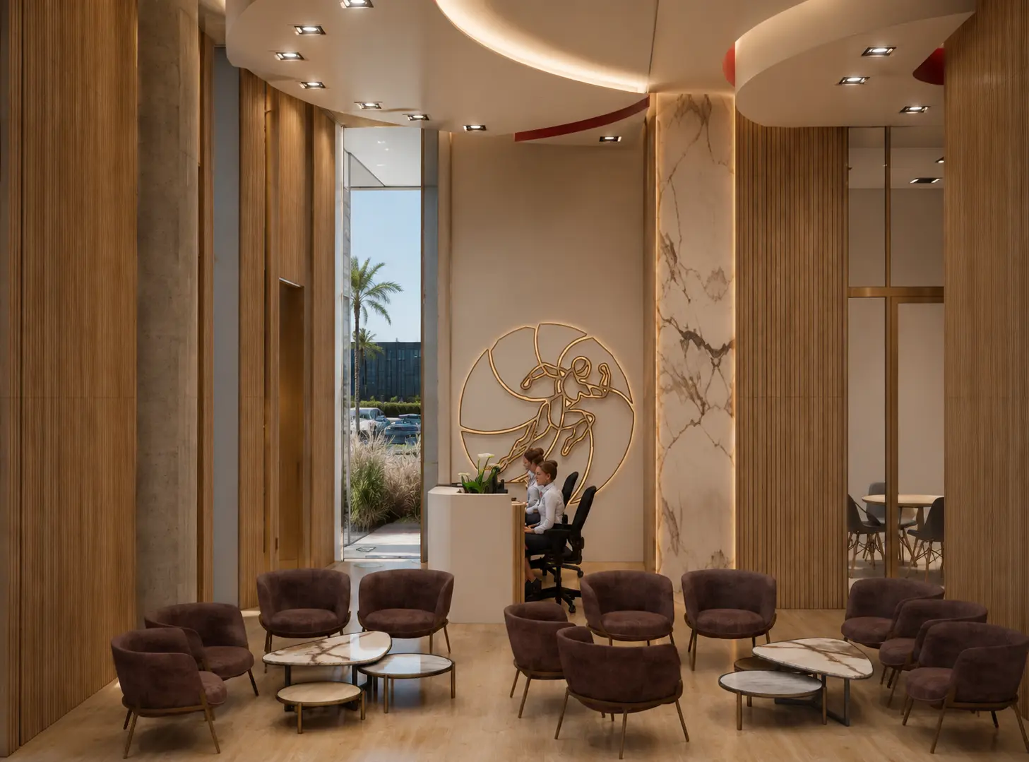 Lobby de recepción